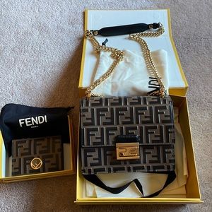 NWT Fendi Kan U Small Bag and wallet